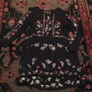 Zara embroidered dress